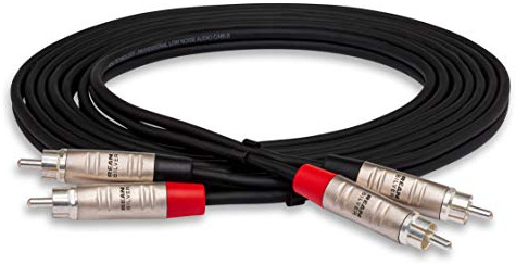 Hosa HRR-003X2 Pro Stereo Interconnect Dual RCA Cable - 3 Foot