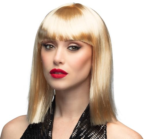 Boland Dance Blonde Wig | 1970s Synthetic Hair Headband with Bangs for Costume Carnival Cosplay Costume