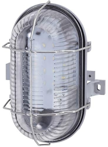 LED-Ovalleuchte Grau Glas 8W PROTEC.CLASS PLEDOVG8W