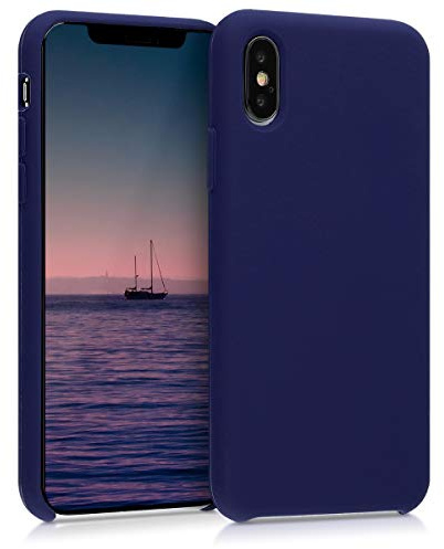 kwmobile Housse Compatible avec Apple iPhone XS Coque - Housse de téléphone Protection Souple en TPU Silicone - Deep Ocean