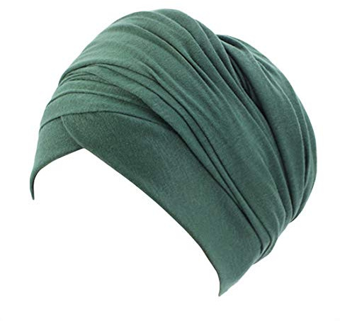 Ulalaza Damen Kopftuch Chemo Krebs Hut Mütze Schlaf Turban Kopf Wraps Kopfbedeckungen Traceless Bonnet Cap Nacht Hut