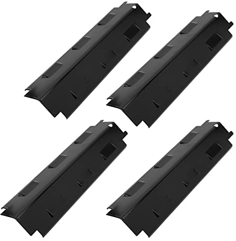 4 Uds Domador de Llamas, Parrilla de Acero Inoxidable Carpa de Calor Parrilla Placa Caliente Piezas de Repuesto Parrilla Placa Caliente Parrilla Deflector Cubierta Piezas de Repuesto