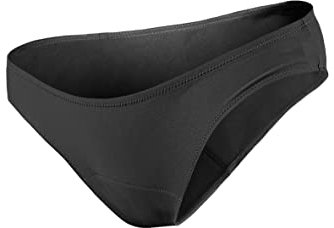 Blooming - Bikini bañador menstrual - Protector absorbente y antifugas especialmente diseñado para el baño - Oeko-Tex - Modelo Emma Bain - Negro, Negro , 50