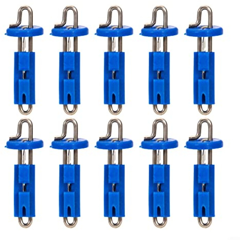 DAZZLEEX 10 clip di rilascio dell'esca, gancio per esca da pesca, clip a sgancio rapido per attrezzatura da pesca in mare