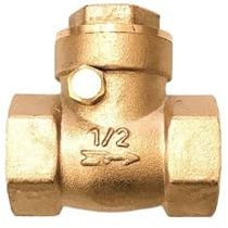 Steuerkugelhahn 1/2 3/4 1 2 3 4 Horizontales Rückschlagventil aus Messing, Rückschlagventil mit Innengewinde aus Kupfer (Color : 0, Size : 4)