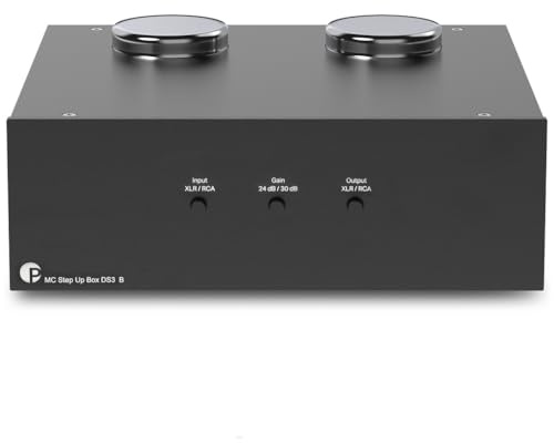 Pro-Ject MC Step Up Box DS3 B, Symmetrischer Step-up Transformator (Schwarz), SU BOX DS3 SI