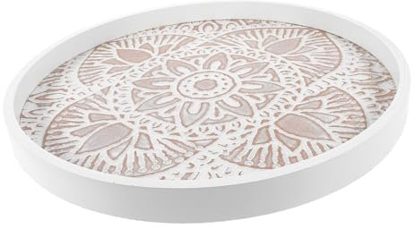 DECHOUS Plato De Almacenamiento De Joyas Platos De Postre Decorativos Bandeja Organizadora De Tocador Fuente De para Servir Platos Molde para Pasteles De Madera Escritorio