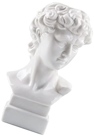 TOPBATHY David Statue Blumenvase Aus Dekorative Vase Mit Klassischer Büstenform Für Blumenarrangements Und Schreibtischdekoration Stabil Und Vielseitig Einsetzbar