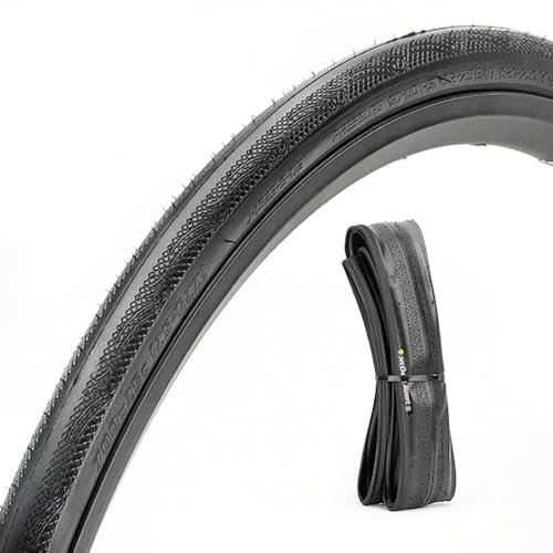 CATAZER Neumáticos plegables para bicicleta, 700 x 25 C, neumáticos de repuesto plegables de 60 TPI para bicicleta de carretera (negro)