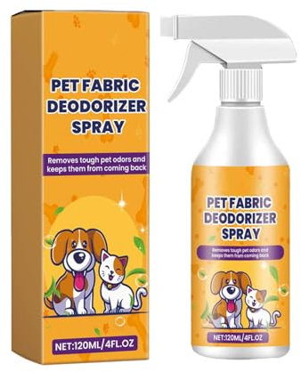 Generic Hundeparfüm gegen Geruch [120ml] - pflegendes Katzen oder Hunde Parfüm zur Neutralisierung schlechter Fell Gerüche bei Hausstieren, Katzen & Hunde Deo (Orange)