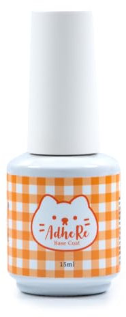 ADHERE Base Coat Staccabile per smalto in gel, 15ml UV LED Smalto gel a base staccabile, nessuna limatura Soak-off per il decollo Nail Practice Principianti Fai da te Casa