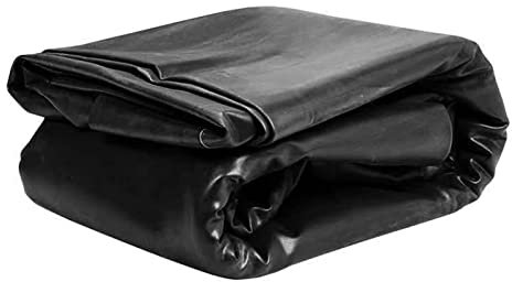 Revestimiento negro resistente al desgarro para piscinas, estanques grandes y paisajes reforzados, 6 x 10 m
