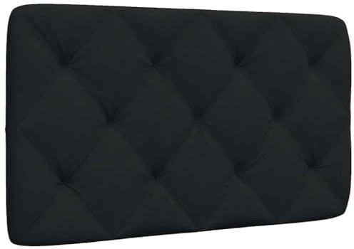 vidaXL Kopfteil-Kissen Schwarz 90 cm Stoff
