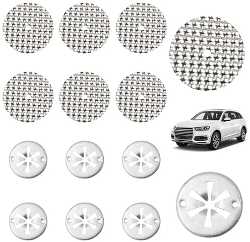 7Pcs Heat Shield Repair Sheet, 7Pcs Locking Star Washers Attachment, Metal Heat Protection Fixing Plate, Exhaust Heat Shield Clips, Underbody Heat Shield Fasteners for Car Automotive