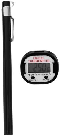 Ciieeo Food Thermometer Digital Cooking Thermometer Precision Probe for Baking Barbecue Meat Steak Kitchen Home Black