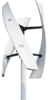 YSXXIAN Aerogenerador de Techo Vertical sin Ruido, 3000 W, 24 V, 48 V, 220 V, fácil de Instalar, pequeño generador de turbina eólica de Emergencia de 3 aspas con Controlador MPPT para Uso doméstico