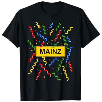 Mainzer Fastnacht Kostüm Mainz Karneval Konfetti buntes T-Shirt