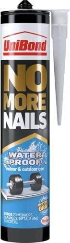 No More Nails Cartridge - Waterproof - Indoor & Outdoor - Heavy Duty MountingAdhesive - Interior Glue Bond - For Wood, Mirrors, Ceramic, Metal & Stone - 450g
