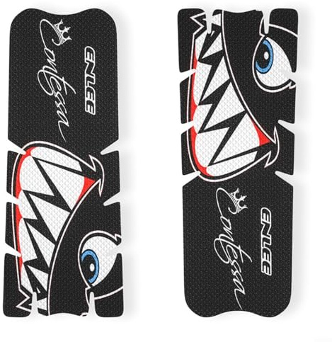 Fauhapyway Lot de 2 films de protection pour pédalier de vélo - Autocollants anti-collision - Ruban de protection pour cadre de montagne - Noir transparent - 145,5 cm (autocollant de manivelle - pour