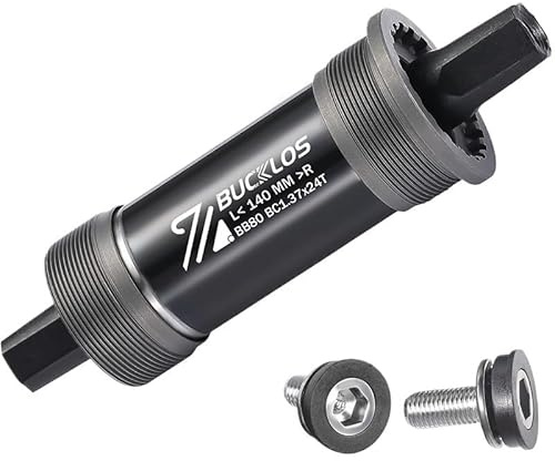 YATINGZHANG Movimento Centrale Perno Quadro Movimento Centrale Conico Quadrato 68 mm 80 90 100 110 for Movimento for Bici da Montagna/Neve/Fat Bike(80x140mm)