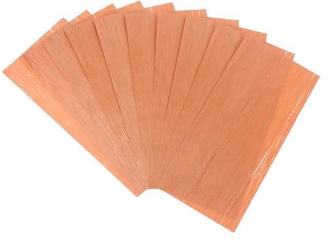 BIUDECO 10pcs Spanish Cedar Sheets for Cigars Humidor Lining Strips Thin Cigar Box Wood Chips for Aroma and Moisture Control