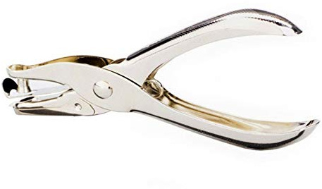 Lochzange für Leder, Stanzzange, Ösen-Druckknopf-Setzwerkzeug (Lochdurchmesser: 6 mm, Tiefe: 16 mm)