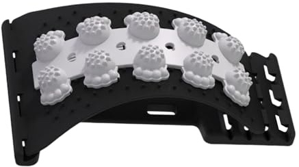Dispositivo Espalda – Tabla Soporte Cervical Con Nudos | Masaje Tracción | Eficaz | 4 Niveles Ajustables Lumbar Columna Estirador Hogar Gimnasio