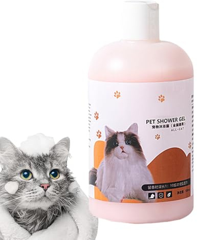 Jubilofex schampo för hundar, hundschampo – duschgel 500 ml kattschampo, säkert bad, naturligt schampo för e och katter