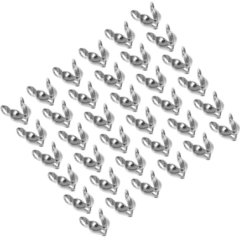 INOOMP 200pcs Clasp Hook Jewelry Double Head Clasps Alloy Connection and Fastening Small and Design for DIY Work Handmade Jewelry