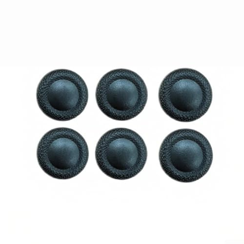 Caswynlife Empuñaduras de TPU para PS5, PS4, mandos Xbox 360, reemplazo antideslizante con textura de agarre mejorada, fundas protectoras para juegos, color negro (6 unidades)