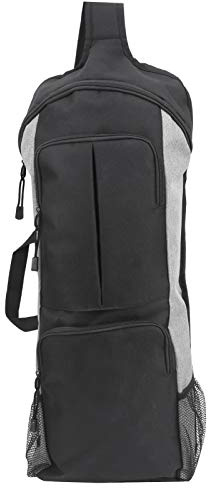 OVAQUIXI Bekväm Yogaväska Gymryggsäck med Flera Fack, Fleecematerial, Perfekt för Att Organisera, 11,0x4,3x26,7 Tum