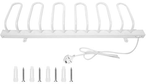 Shoes Dryer, Wall Mounted Removable Electric Shoe Drying Rack Shoe Warmer Household 45-55℃ Constant Temperature Heating Shoes Dryer Floor Shoe Rack, Low Energy Consumption(UK 220-240V)