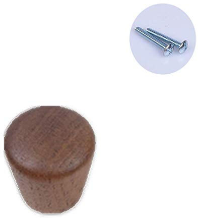 Massivholz Möbelgriff Holzgriff Schubladengriffe,Rund Möbelknopf für Bad und Küche,Schrankknopf Küche Hardware,Kabinett Türknopf,1 Stück-Kommode Knauf,Vintage Bar Knopf,Schwarze Walnuss(C)
