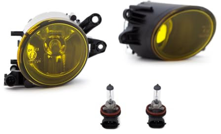 DM Autoteile Nebelscheinwerfersatz Gelb passend für A4 8E B6 Bj 00-04 inklusive H11 Birnen