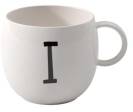 like. by Villeroy & Boch - Letters Mug I, 380ml, Premium Porcelain, White