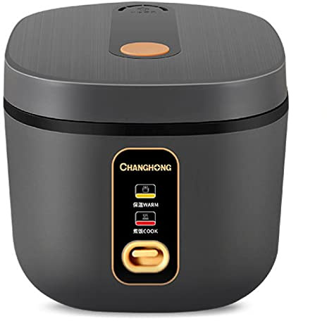 NIBHZ Cuiseur à Riz électrique avec Une Touche pour Riz à Sushi Asiatique Japonais, 10 Tasses Non cuites/20 Tasses cuites, cuiseur Rapide et Pratique avec Vapeur, Chauffe Automatique,Grey-2L