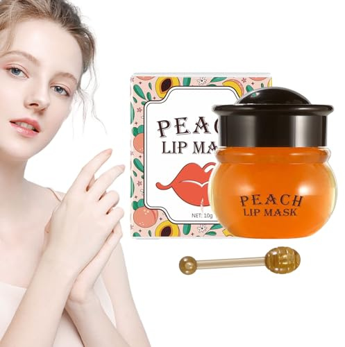 Maschera per labbra | Maschere per labbra al miele/pesca per labbra secche, balsami per labbra e idratanti, scrub per la riparazione delle labbra e idratante per riempire, idratare e tsuchiya