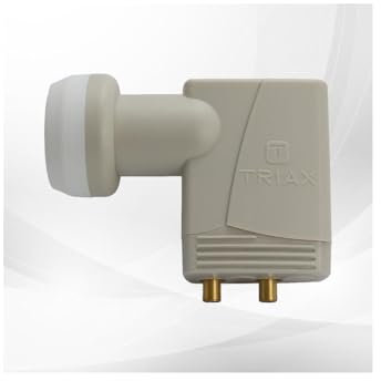 Triax Universal Twin LNB TRIAX TTW200GOLD, Satellitenempfänger, Gold, Kunststoff