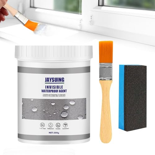 YiJiuBa 300g Transparenter Wasserdichter Beschichtungsmittel, Wasserdichte Isolier-Dichtstoff-Emulsion Isolierversiegelung, Isolier-Dichtstoff-Emulsion für Badezimmer Toilette Fliesen Wände Dach