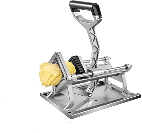 Commercial French Fry Cutter 3/8in Wall-Mounted Potato Cutter with Bracket Tabletop Home Vegetable Slicer Kitchen Gadgets