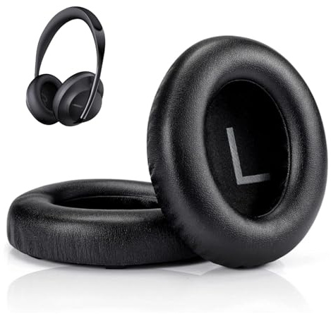 Elecphbo Replacement Ear Pads for Bose 700 Headphones, High-Density Noise Cancelling Ear Pads, Bose NC700 Earpad Cushions with Softer Leather (Black)
