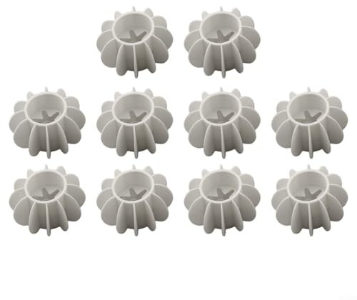 Gettimore 10 Pack Tumble Dryer Balls Anti Laundry Balls for Washing Machine Hair Removal Decontamination Reusable TPR Cleaning Aids(white)