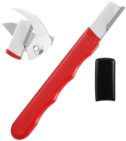 Professional Garden Tool & Pocket Multi Tool Sharpener - Portable Blade Sharpening Kit for Garden Shears, Loppers, Pruners, Scissors, Secateurs - Durable Tungsten Steel (Red)