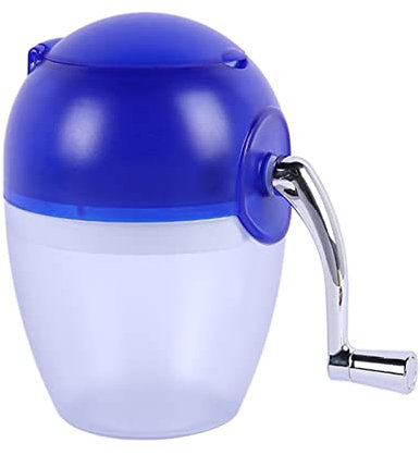Eiszerkleinerer mit Handkurbel, rund, handgekröpft, für Zuhause, Doppel-Port-Design, Liebhaber