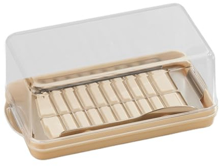 Colcolo Butter Slicer Cutter Container Butter Keeper Multipurpose Covered Butter Cutter Box Cheese Slicer for Kitchen Countertop , L