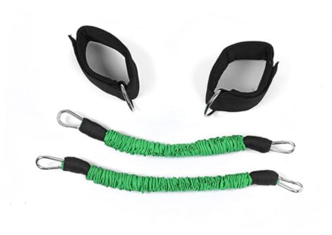 MOTHNUR Bande de Résistance pour Cheville Élastique Entraînement Fitness Polyvalent pour Âges Variés Bandes de Musculation Portables et Confortables pour Yoga Pilates et Couleur Aléatoire