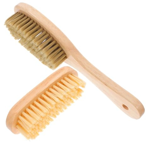 PartyKindom 2 pièces Brosse de Nettoyage Sable Plage pour Surfeurs Poils Doux et Durs Outil Portable Essentiel pour Enlever Sable Surf et Entretien Matériel