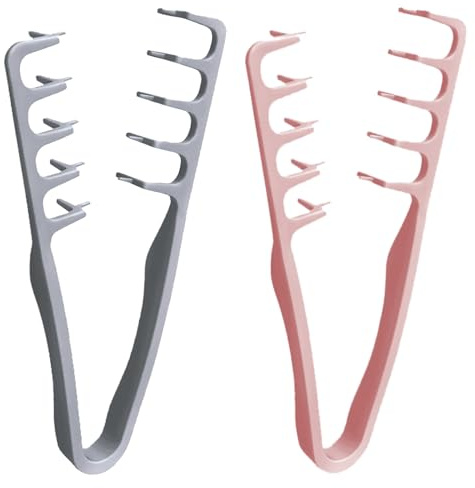 2PCS Texture Comb, Peine Texturizador, Peine De Dientes Anchos, Volumizing Wide-Tooth Hair Texture Styling Comb, Herramienta Para Dar Volumen A Las Raíces Para Hombres Y Mujeres