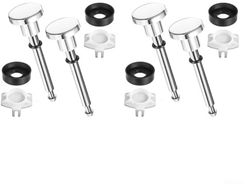 4 Stück Chrom-Umstellventil-Reparatur-Set mit Kunststoffventilen und Gummi-Becher-Dichtungen für Badewannenarmaturen, entworfen, um Lecks zu beheben und den Duschdruck wiederherzustellen
