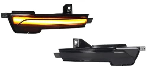 DZSJHGFDD Intermitentes Laterales LED 2 Luces LED Intermitentes Dinámicas Espejo Retrovisor Señal Giro Lámpara Repetidora Secuencial para Ford para Mustang S550 2015-2022